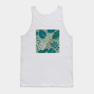 Tropical Leaves - Earthy Colors Tank Top